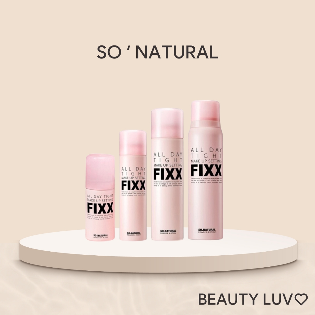 [So Natural] All Day Tight Make Up Setting Fixx Makeup Fixer 35ml, 75ml, 100ml, 250ml – โปรปัง