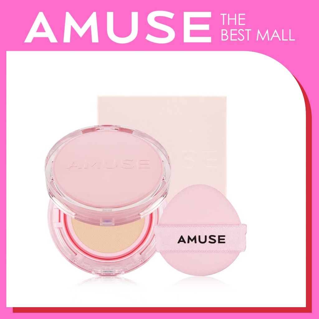 [ Amuse ] Dew Power Vegan Cushion / Dewy Skin 5 เฉดสี / Original Only/ รีฟิลเท ่ านั ้ น