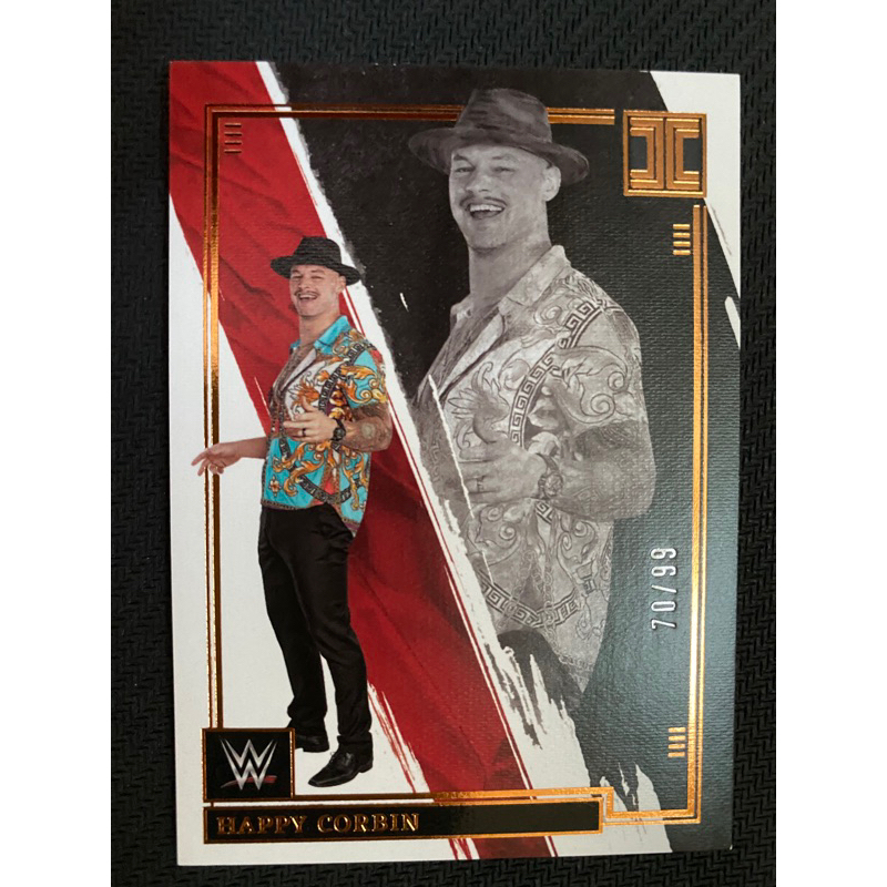 2022 Panini Wrestling Card WWE Impecable Happy Corbin 82 Base /99