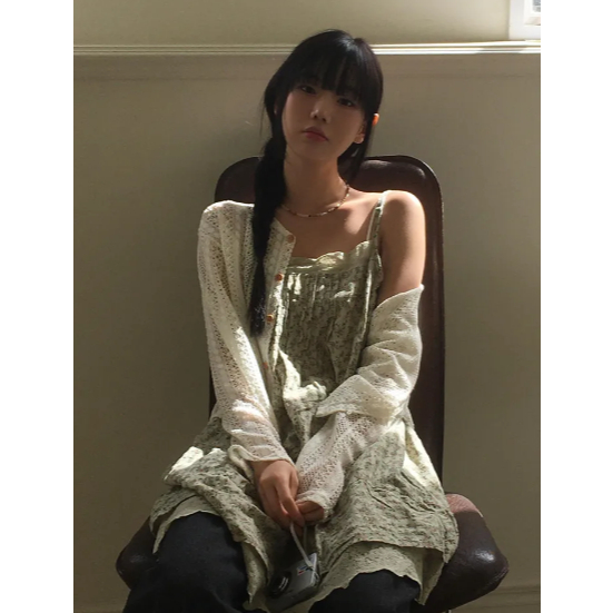 [MDO] เสื้อกล้ามสาวในป่า one piece_Khaki / สินค้า kr แท้ 100% / จัดส่งรวดเร็วจาก kr!