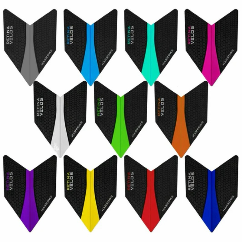 Harrows Velos Retina Flights [Velos] • 100 ไมครอน • Dart Flights • SGDARTS