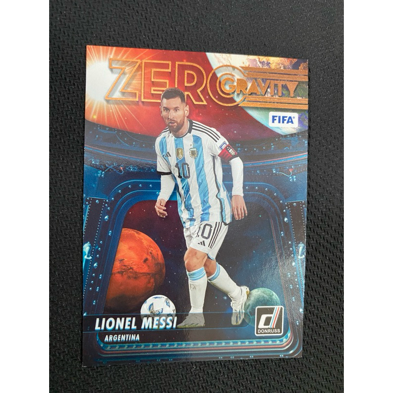 การ์ดฟุตบอล Panini 2023 Donruss Lionel Messi Argentina Zero Gravity 5