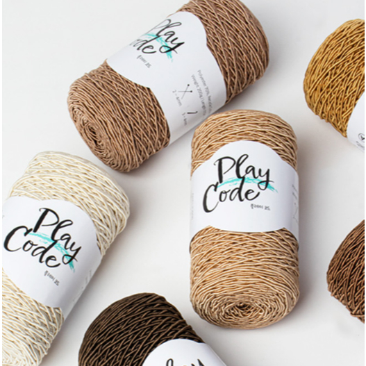 [Play Code] Brand New Code Yarn_Thick1.5mm_200g_172m_Code Yarn (Polyester 70% + Recycled Cotton 30%)
