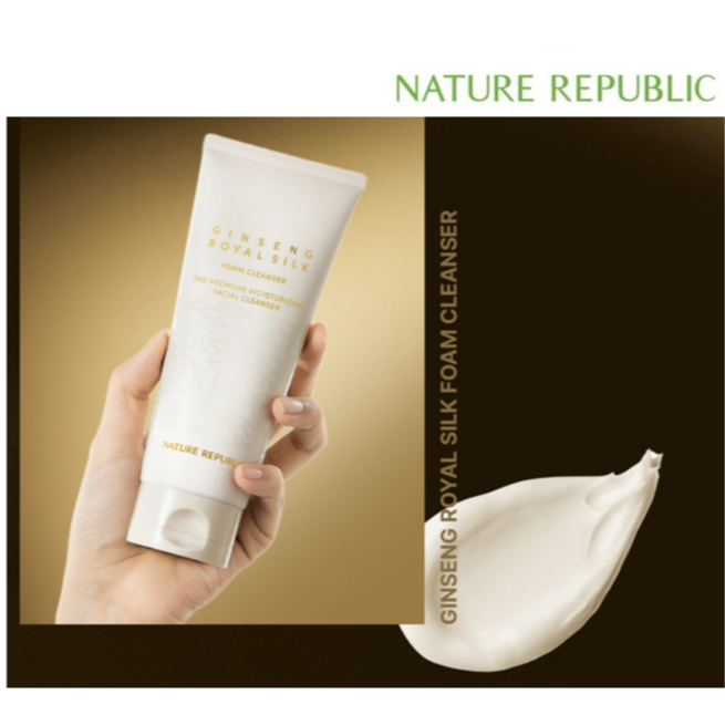 [Nature Republic] Ginseng Royal Silk Foam Cleanser(ใหม่)