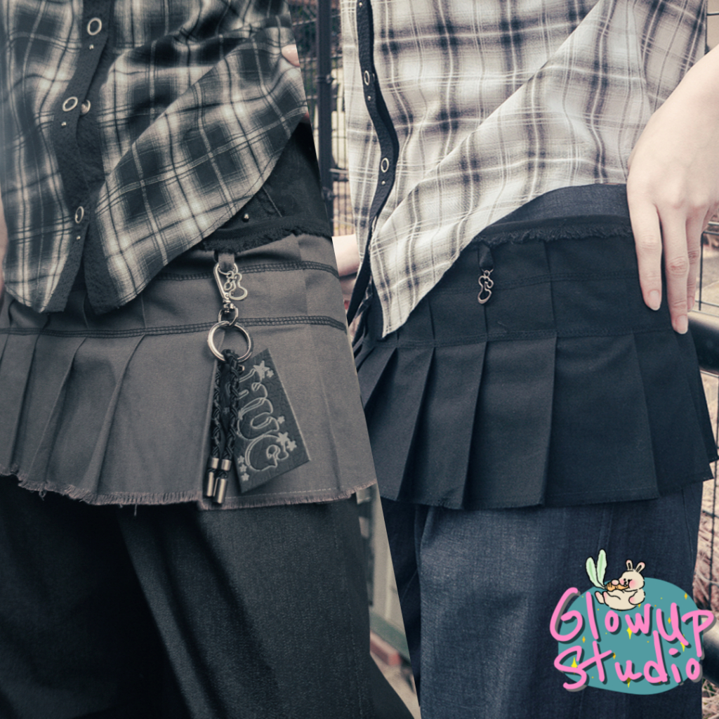 Hug YOUR SKIN เข็มขัดกระโปรงผูกชั้นจับจีบ