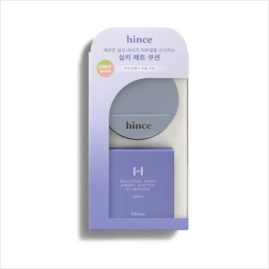 [Hince Blue Cushion ] Hince Second Skin Mesh Matte Cushion ( ต ้ นฉบับ + รีฟิล )