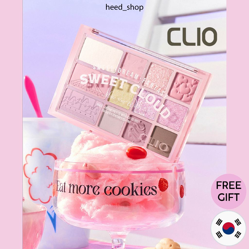 [CLIO ] Shade & Shadow Sweet Cloud Eyeshadow Palette / ของขวัญฟรี