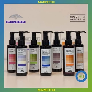 [MILBON] Color Gadget Hair Shampoo 7 Types 150ml สีม่วงลาเวนเดอร์, ชานม Greige, Camel Beige, Blueberry Ash, สีเขียวพิสตาชิโอ, สตรอเบอร์รี่สีชมพู, ส้มวาเลนเซีย