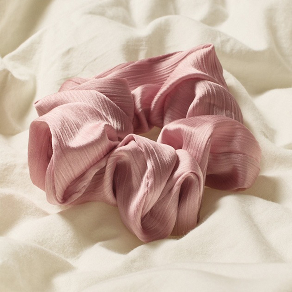 MENOKIN ยางรัดผมไหมเรียบหรู