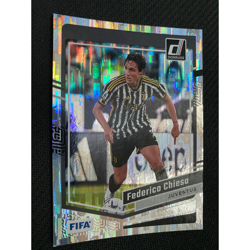 Panini Soccer Card 2023 Donruss FIFA Federico Chiesa Juventus 142 สีเงิน