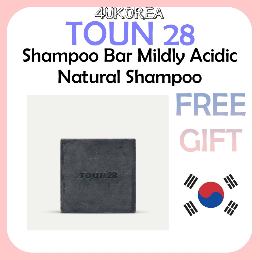 TOUN28 Shampoo Bar Mildly Acidic Natural Shampoo S21 Black Bean + Charcoal แชมพูแท่งนี้ประกอบด้วยผงถ