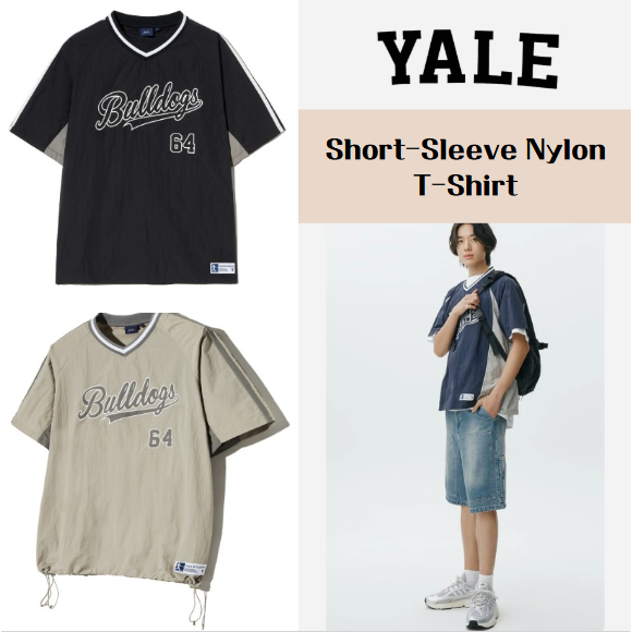 [YALE] Yale Baseball Short Sleeve Nylon T-shirt เสื้อยืด Unisex