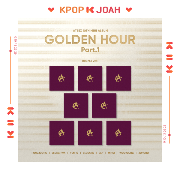 (DIGIPACK) ATEEZ [GOLDEN HOUR PART.1] 10th MINI ALBUM (31st May.2024)