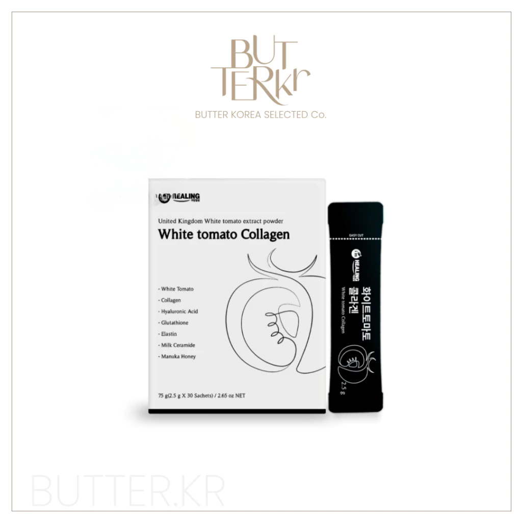 Healing White Tomato Collagen ผงเสริมอาหาร 30 ซอง
