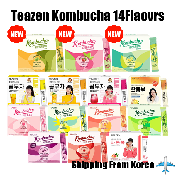 [Teazen] Kombucha Remedy Detox Low Calorie 30Tรสชาติใหม่: พลัมเกาหลี / มะนาวแมนดารินสีเขียว / สตรอเบอร์รี่กีวี