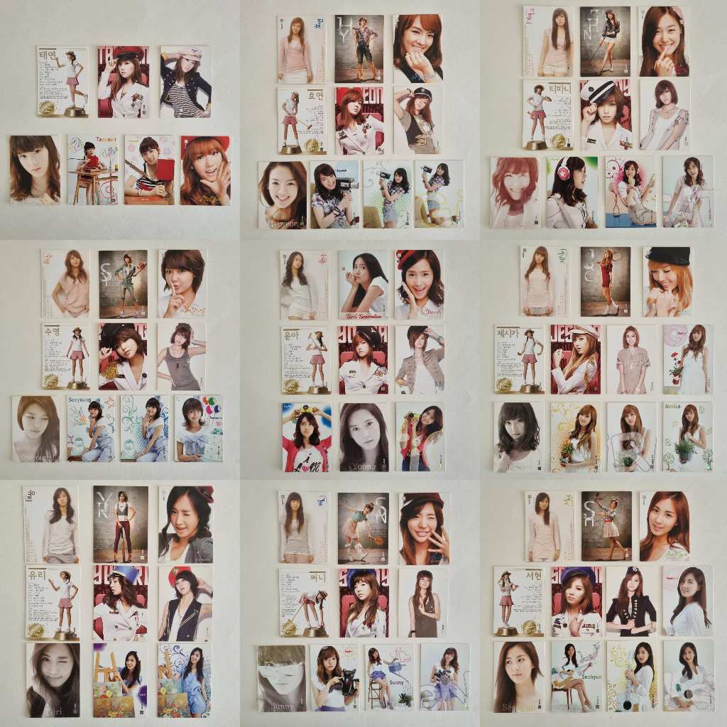 Snsd การ์ดสะสมดาวสําหรับเด็กผู้หญิง Photocard อย่างเป็นทางการ Taeyeon YoonA