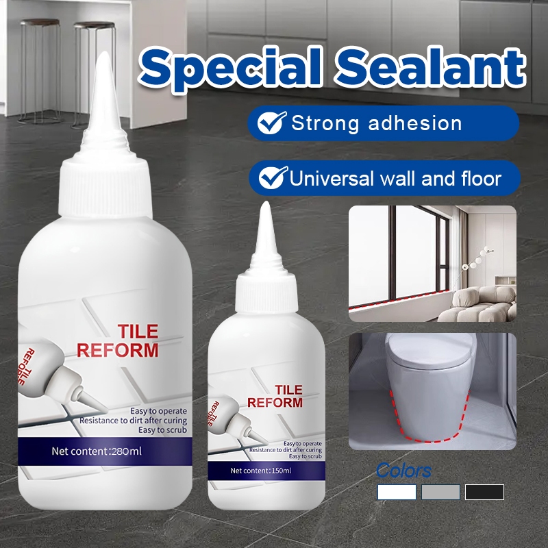 2025 Tile Grout Filler Tile Reform 280ML Wall Floor Gap Sealant Home Kitchen Bathroom Floor Gap Fill