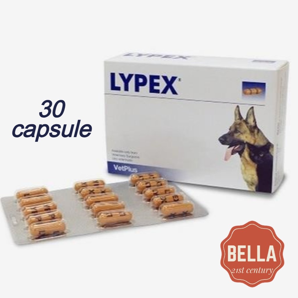 [VetPlus] Lypex for Dogs & Cats 60 แคปซูล/อาหารเสริมเอนไซม์ย่อยอาหาร