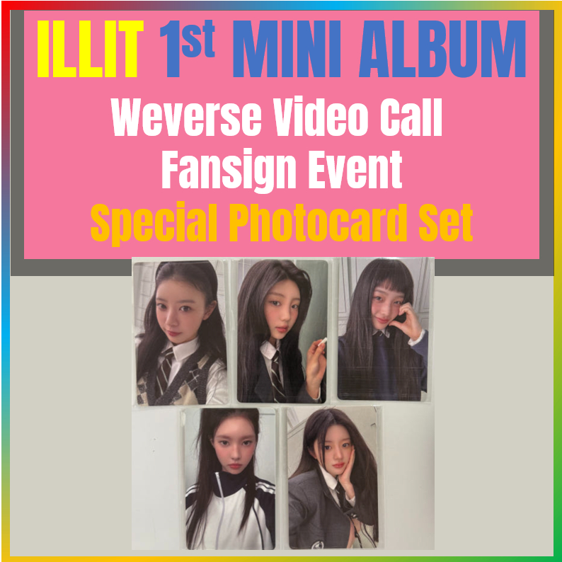 Illit Weverse Video Call Fansign Event ชุดโฟโต้การ์ดพิเศษ