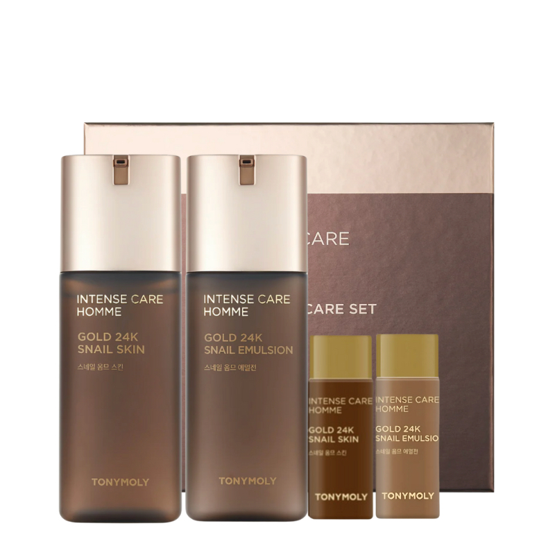 Tonymoly Intense Care Homme Gold 24K Snail Skincare Set