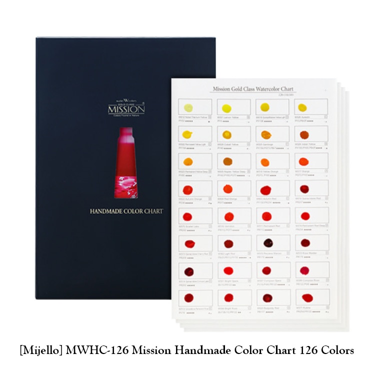 [Mijello ] Mwhc-126 Mission Handmade Color Chart 126 สี / ผลิตในเกาหลี