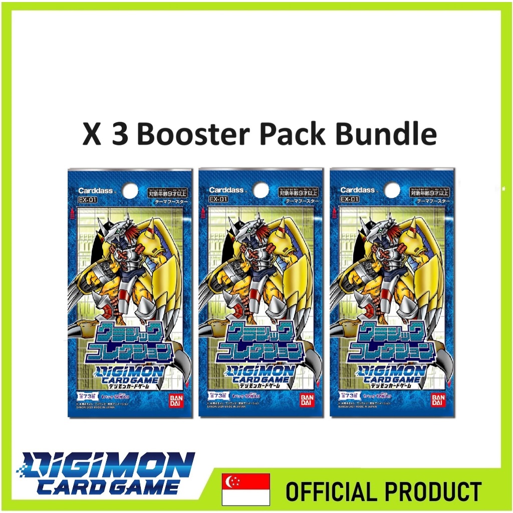 TCG Digimon Card Classic Collection EX-01 EX1 X5 Booster Pack