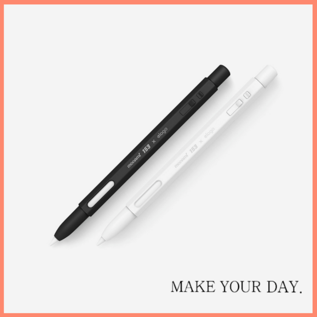 Elago x monami Black & White apple Pencil 2nd & Pro case เคสปากกาไอแพด Apple pencil Silicone case