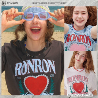 [Ronron] Heart Laurel Over Fit Tshirt 3 Colors