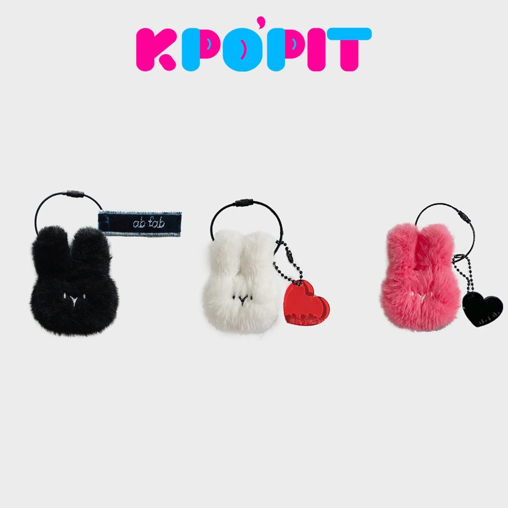 AB FAB MINI BUNNY KEYRING (3types)