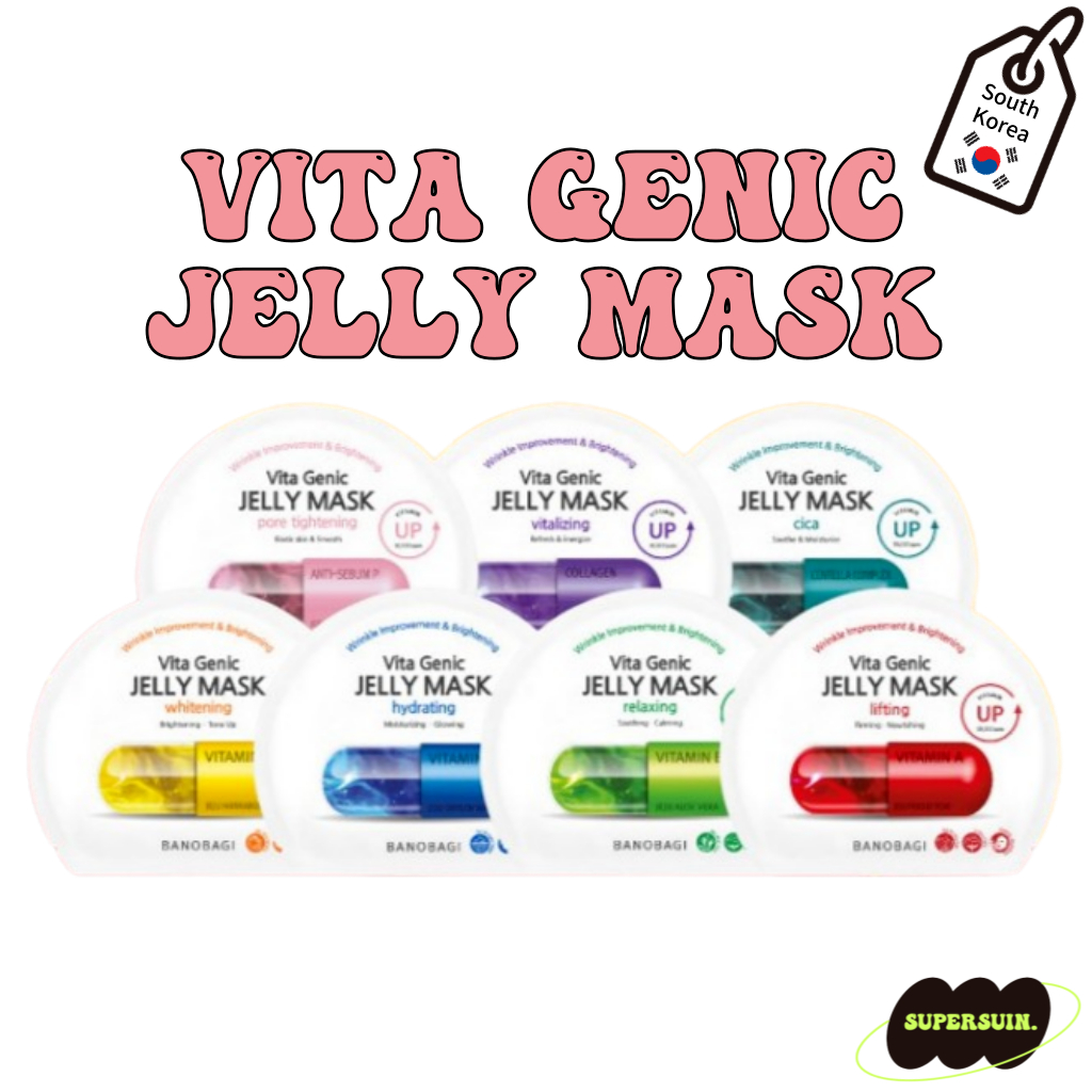 [Banobagi] Vita Genic JELLY Mask Sheet 3g x 1sheet Korea Beauty Mask ชนิดเลือก
