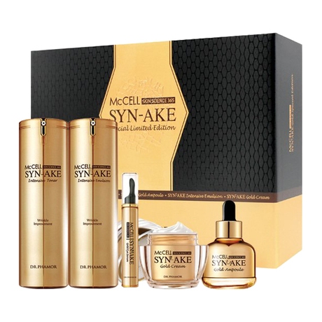 Dr.phamor McCELL Skin Science 365 Syn-Ake Special Limited Edition - โทนเนอร์ อิมัลชั่น แอมพูล ครีม เ