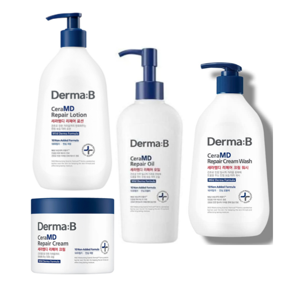 [Derma:B] Cera MD Repair Cream 430ml / Cera MD Repair Lotion 400ml / MD Repair Oil 200ml / Cera MD Cream Wash 400ml