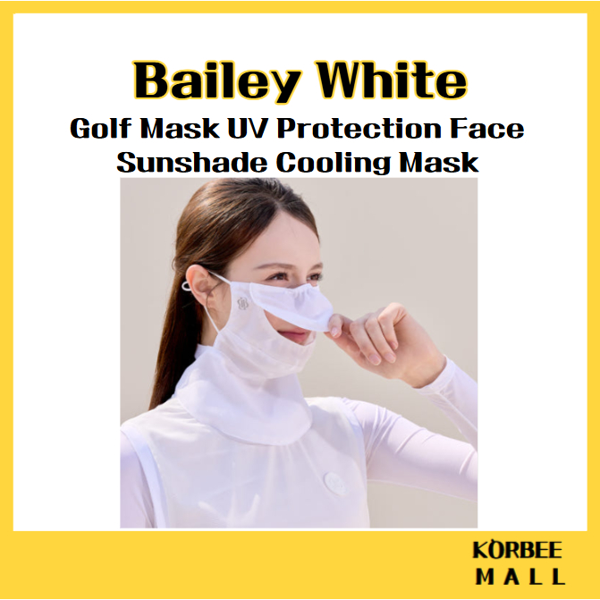 [Baily White] Golf Mask UV Protection Face Sunshade Cooling Mask