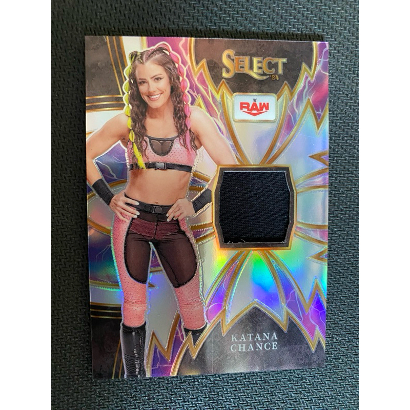 2024 Panini Select การ์ดแพทช์ WWE Katana Chance Sparks