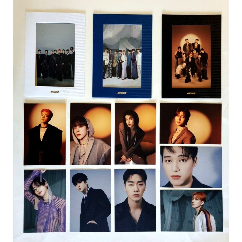 Ateez 10th Mini Album Golden Hour : Part.1 อัลบั้มอย่างเป็นทางการ Photobook Diary Golden Hour Blue H