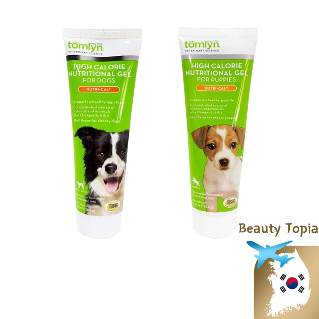 tomlyn บํารุงสุนัข วิตามินหมา แคลเซียมหมา Nutri Cal High Calorie Nutritional Gel for Dogs 120.5ก