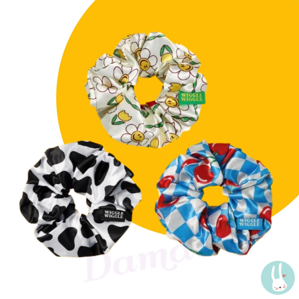 Wiggle Wiggle Big Size Scrunchie 3 Types ยางรัดผมโดนัท หนังยางโดนัท หนังยางมัดผม Hair Band
