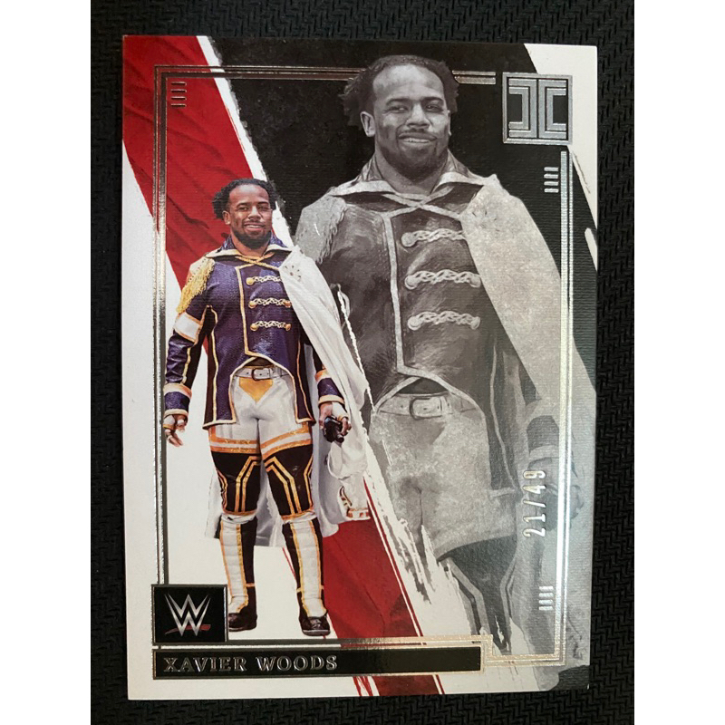 2022 Panini Wrestling Card WWE Impecable Xavier Woods 43 Silver /49