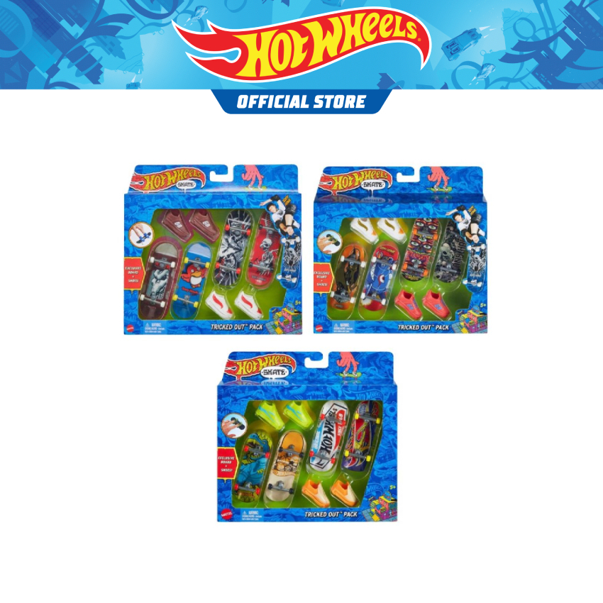 Hot Wheels Skate Tony Hawk Fingerboards & Skate Shoes Multipack - คละ