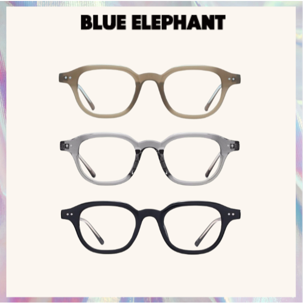 [Blue Elephant] แว่นตา สีฟ้า 3 สี สําหรับทุกเพศ ทุกวัย