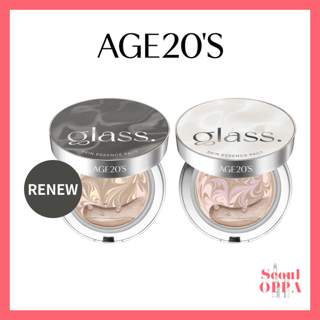 [Age 20's] Glass Skin Essence Pact 12.5g Age 20 Perfect Glow Cushion เอสเซ้นส์ คุชชั่น รองพื้น
