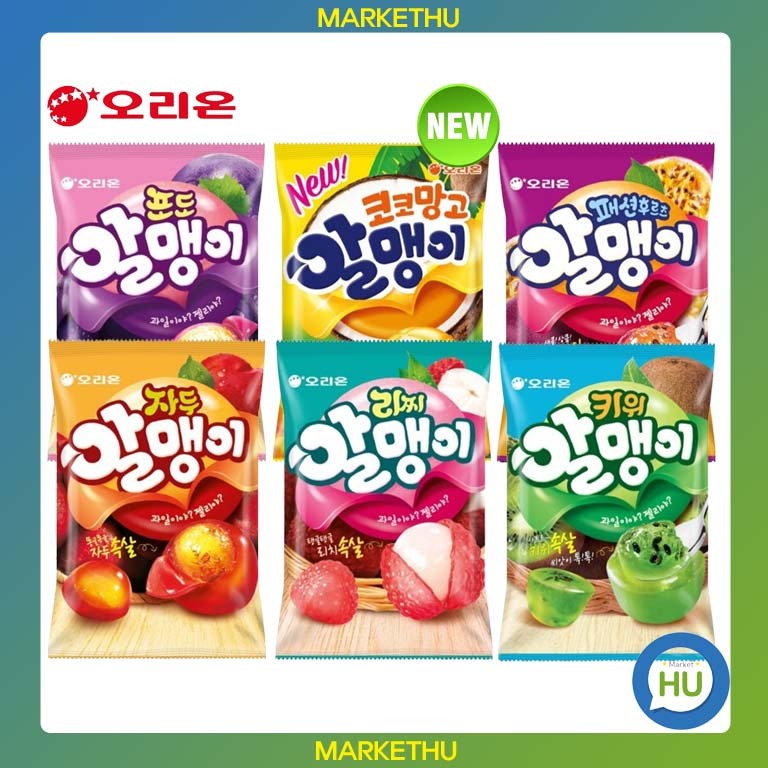 [ORION] Fruit Jelly 67g 6 Series Mango, Passion Fruit, Grape, Plum, Lychee, Kiwi MYGUMMY/เยลลี่กัมมี