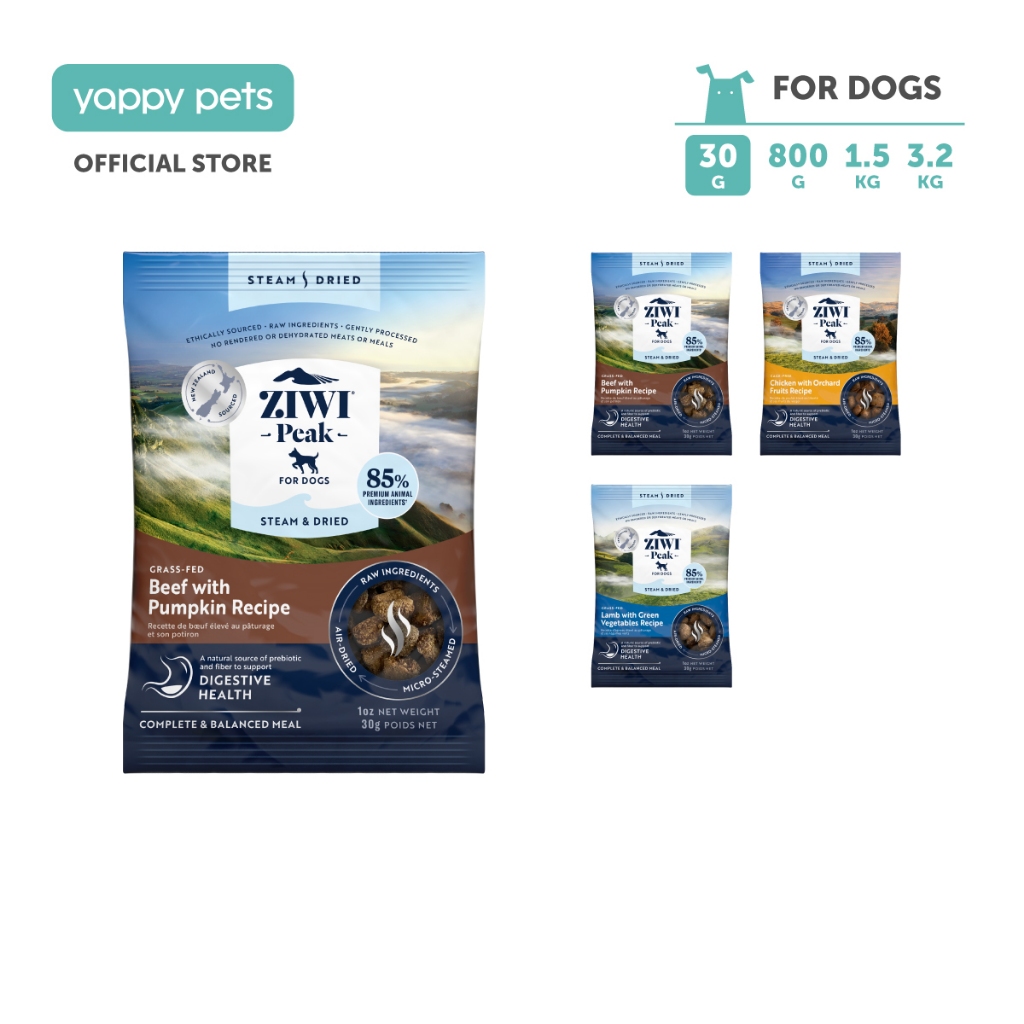 [TRIAL PACK] Ziwi Peak Steam & Dry Dog Food Trial Pack 30g