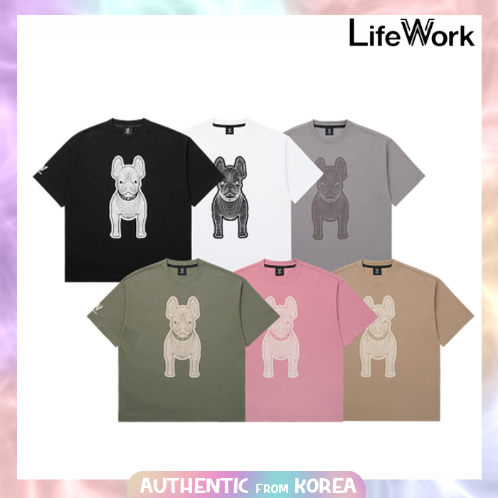 เสื้อยืดแขนสั้น LIFEWORK พิมพ์ลาย Silk Radok 6 สี เหมาะทั้งผู้หญิงและผู้ชาย