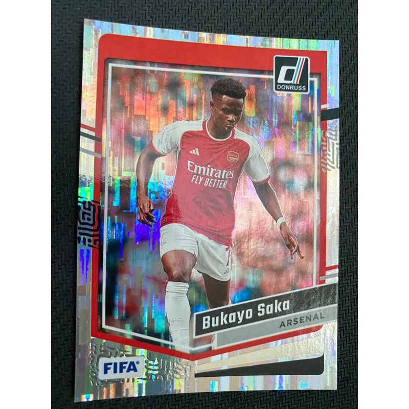 Panini Soccer Card 2023 Donruss FIFA Bukayo Saka Arsenal 72 Silver