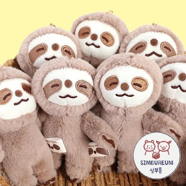 [RLove House] พวงกุญแจตุ๊กตาตุ๊กตา Sloth เกาหลี/พวงกุญแจ _ Friendship item อุปกรณ์เสริมกระเป๋า