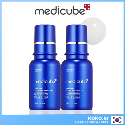 Medicube Zero Exosome Reedle Shot 2000, 7500 PPM Ampoule 30ml พร ้ อม FREEBIES