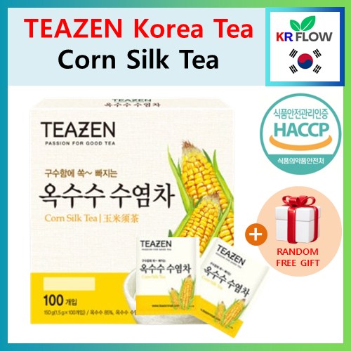 [TEAZEN ] ชาผ ้ าไหมข ้ าวโพด ( 10T / 40T / 100T🌹 + ของขวัญฟรีแบบสุ ่ ม / ชาเกาหลี