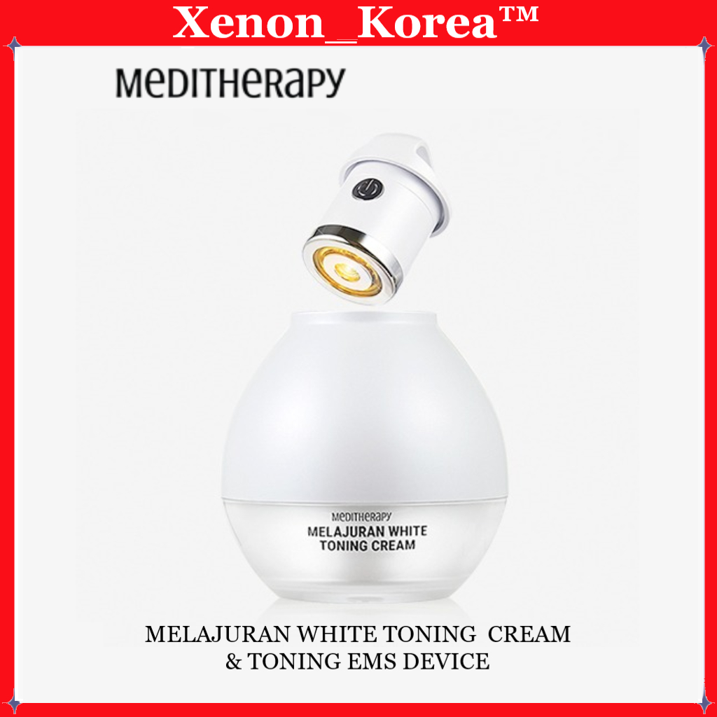 [MEDITHERAPY] Melajuran WHITE TONING CREAM 50mL & TONING EMS DEVICE