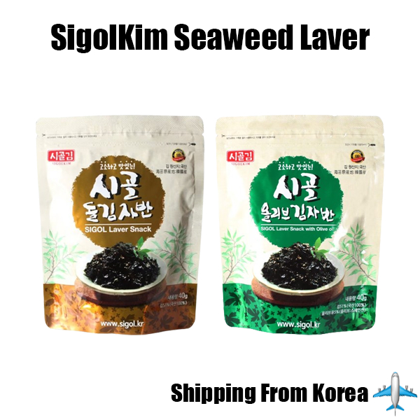 [SigolKim] Seaweed Laver Kimjaban 40g อาหารเกาหลีOlive / Stone Seaweed